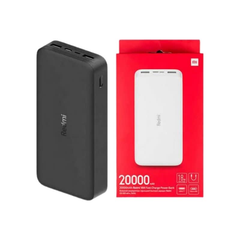 پاوربانک 18 وات شیائومی مدل PB200LZM ظرفیت 20000 میلی‌آمپر ساعت به همراه یک محافظ کابل لیزری هدیه پرژام فون