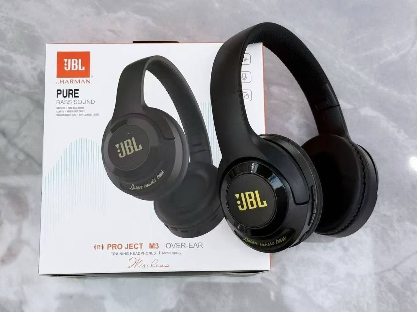 هدفون بلوتوث رم‌خور JBL مدل PRO JEVTM3 همراه با محافظ کابل لیزری هدیه پرژام فون